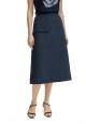 Skirt with Patch Pocket blue