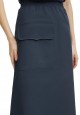 Skirt with Patch Pocket blue