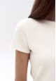 Womens Tshirt Fitted Silhouette Milk