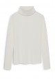 Turtleneck in Ribbed Jersey milky