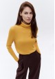 Turtleneck in Ribbed Jersey yellow