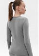 Womens Long Sleeve Tshirt gray melange