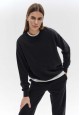 Fleece sweatshirt black