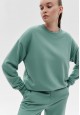 Fleece sweatshirt mint blue