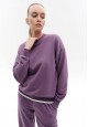 Fleece sweatshirt smoky purple