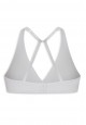 Wireless bra with soft cup white