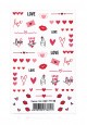 Переводные наклейки для дизайна ногтей Любовь с первого взгляда