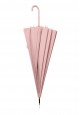 Semiautomatic cane umbrella pink