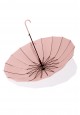 Semiautomatic cane umbrella pink