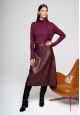 Ecoleather Skirt burgundy