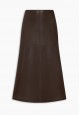 Ecoleather Skirt chocolate