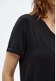 Женская футболка цвет черный