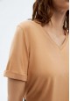 Женская футболка цвет песочный