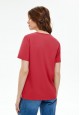 Женская футболка цвет красный