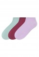 Set of Short Womens Socks MintLilacBerryr