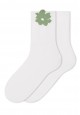 SO320 Набор носков в рубчик с рисунком 2 пары цвет молочный хаки