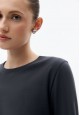 Womens Long Sleeve Tshirt graphite