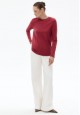 Womens Long Sleeve Tshirt garnet