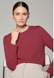 Womens Long Sleeve Tshirt garnet