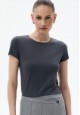 Womens Tshirt with a Fitted Silhouette graphite