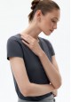 Womens Tshirt with a Fitted Silhouette graphite