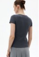 Womens Tshirt with a Fitted Silhouette graphite