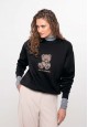 Sweatshirt with Print black
