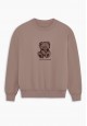Sweatshirt with Print mocha 
