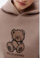 Hoodie with Print mocha 