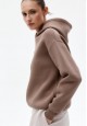 Hoodie with Print mocha 