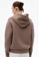 Hoodie with Print mocha 