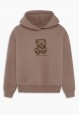 Hoodie with Print mocha 