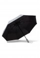 Automatic umbrella with Heart Print gray