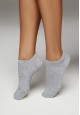 Set of Short Socks with Heart Print whitegray melangeblue melange