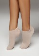 Set of Short Socks with Heart Print whitebeigeberry