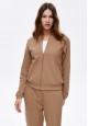 Pique Jumper with Zipper beige 