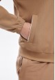 Pique Jumper with Zipper beige 