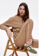 Pique Jumper with Zipper beige 