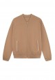 Pique Jumper with Zipper beige 