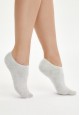 Set of Shortened Womens Socks milky  lavender melange  gray melange