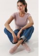 Женские кроссовки Comfort цвет пыльнорозовый