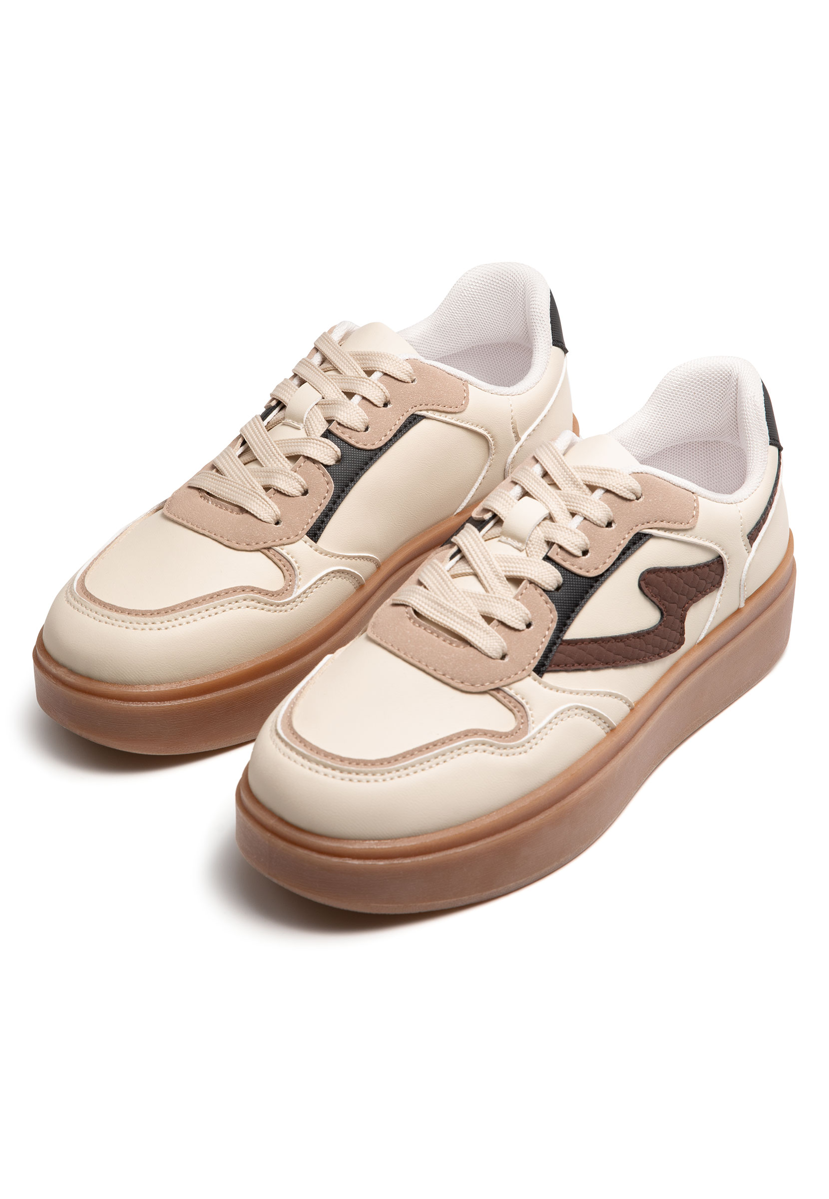 Женские кроссовки Casual, цвет бежевый