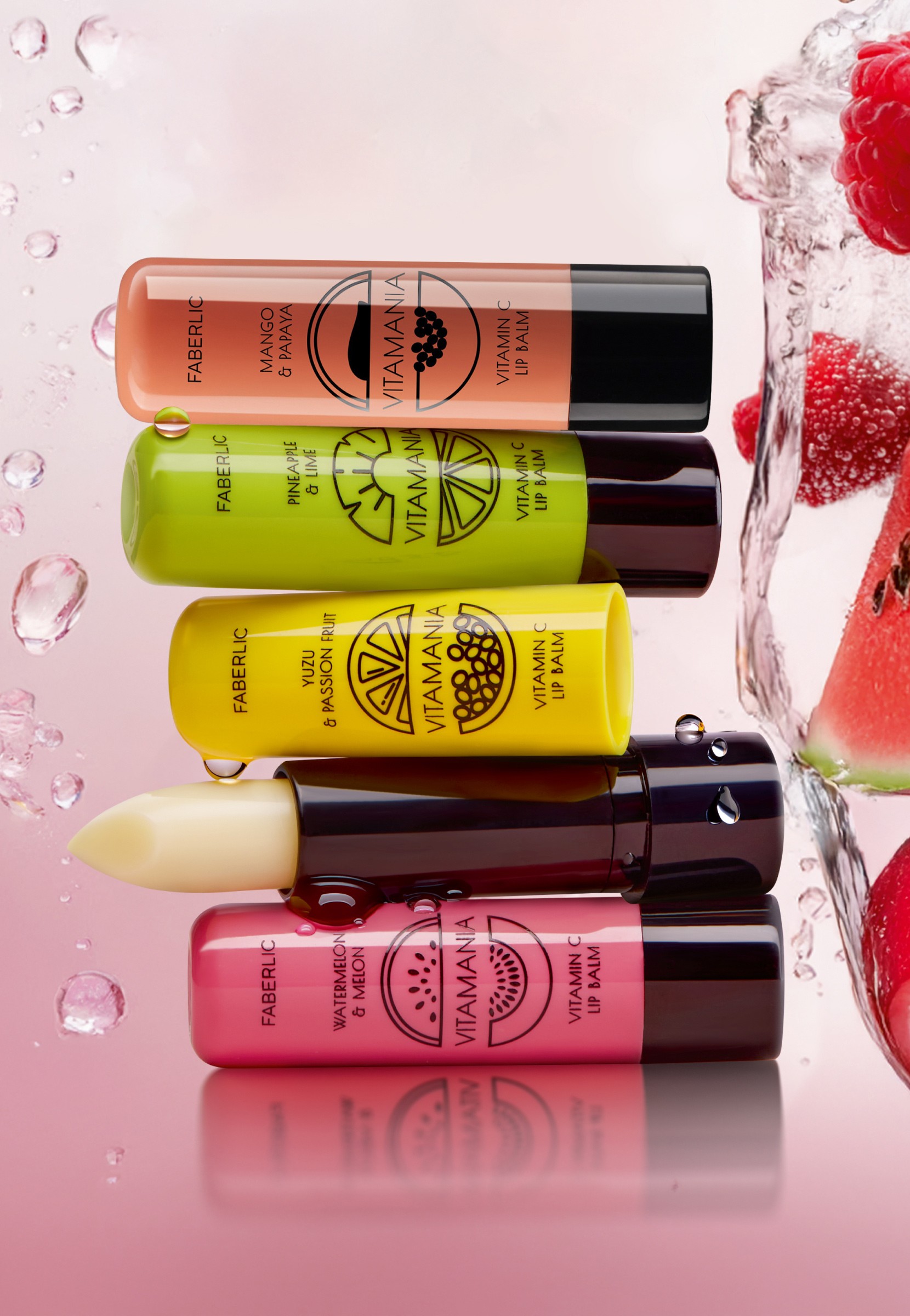 Vitamania Mango and Papaya Lip balm 41163 buy at the 109   Faberlic  Online Store