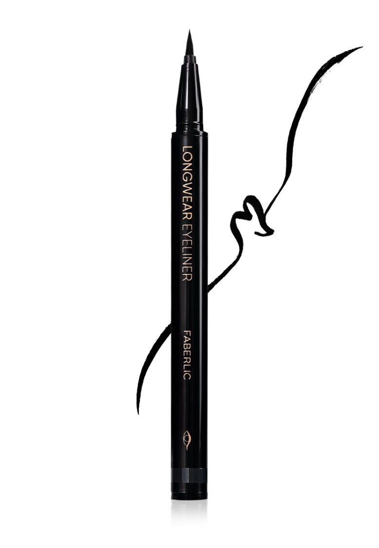 Стойкая подводка-маркер для век Longwear Eyeliner, тон черный глянцевый
