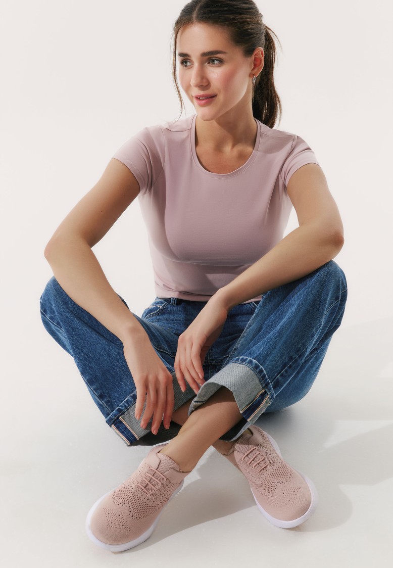 SSW154 Женские кроссовки Comfort, цвет пыльно-розовый, размер 39