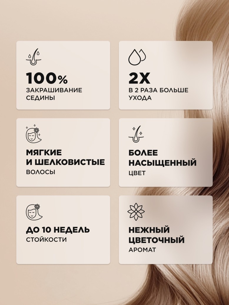 Стойкая крем-краска для волос Expert, тон «7.0 Блондин»