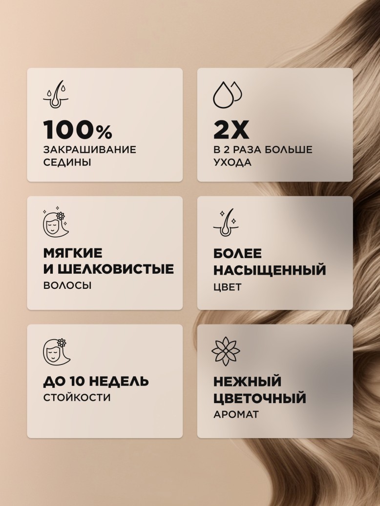 Стойкая крем-краска для волос Expert, тон «8.01 Светлый блондин натуральный»
